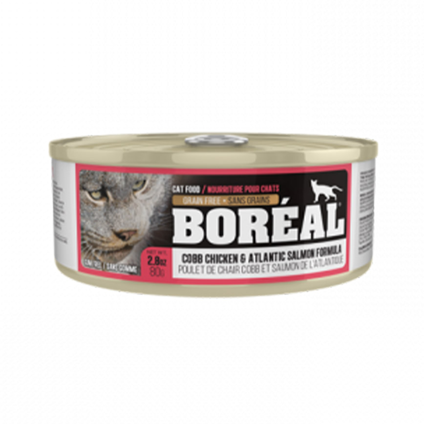 BOREAL 全貓罐頭 雞肉及三文魚配方 80g