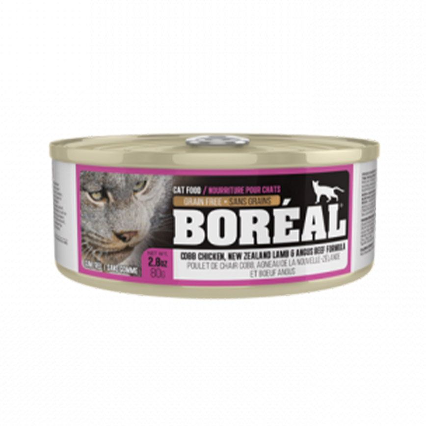 BOREAL 全貓罐頭 雞肉+羊肉及牛肉配方 80g