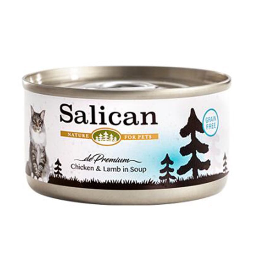 Salican 貓罐頭 清湯鮮雞肉+羊肉 85g (002882)
