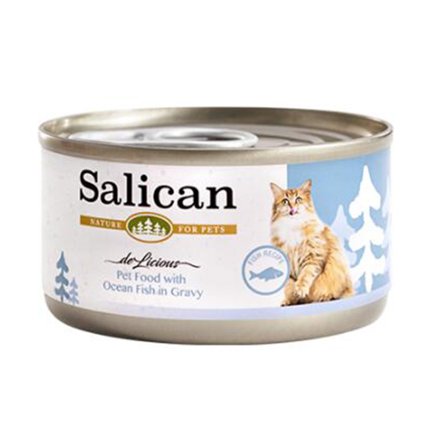 Salican 貓罐頭 肉汁海洋魚 85g (002890)