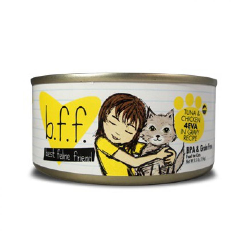 b.f.f. 主食貓罐頭 野生吞拿魚及無骨去皮雞胸 Tuna & Chicken 4EVA Recipe 156g