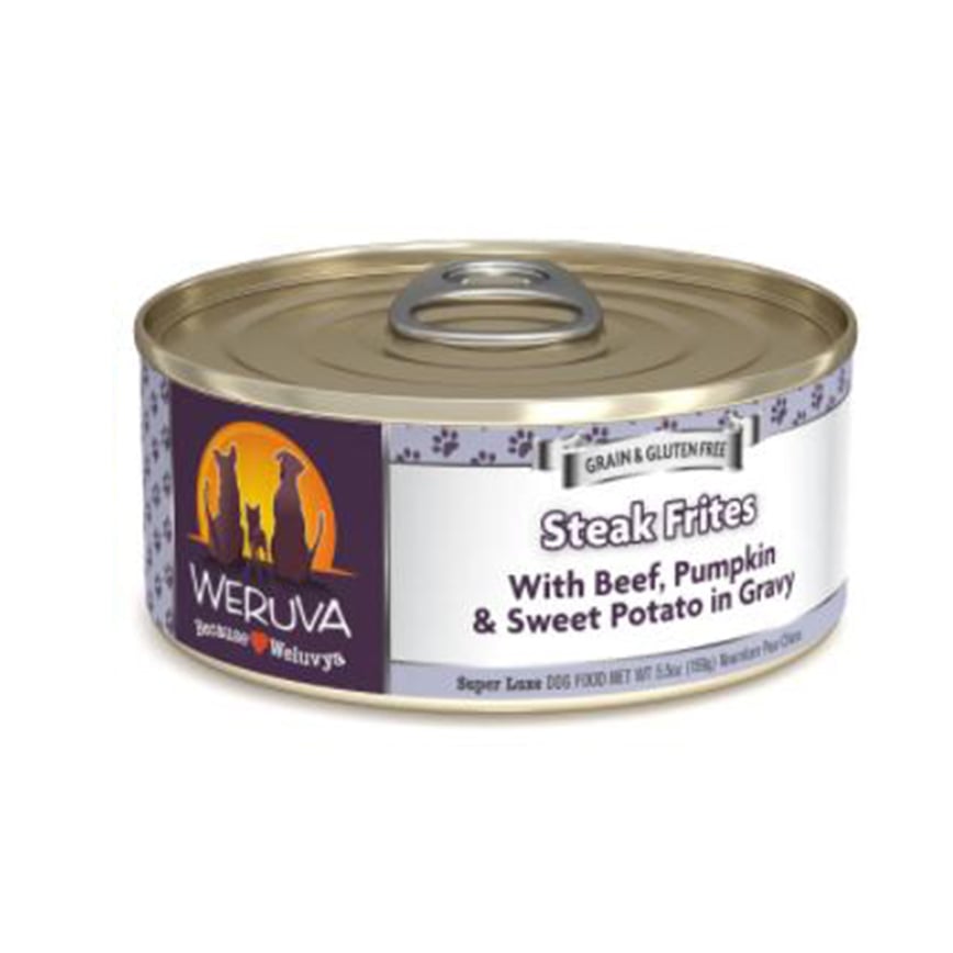 WeRuVa 狗罐頭 經典系列 澳洲牛肉+南瓜+甘薯 156g (深紫) (001099)