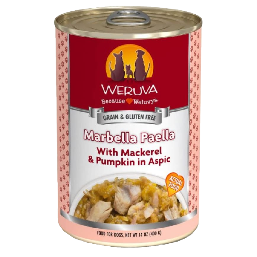 WeRuVa 狗罐頭 經典系列 鯖魚+南瓜 Marbella Paella 400g (酒紅) (002620)