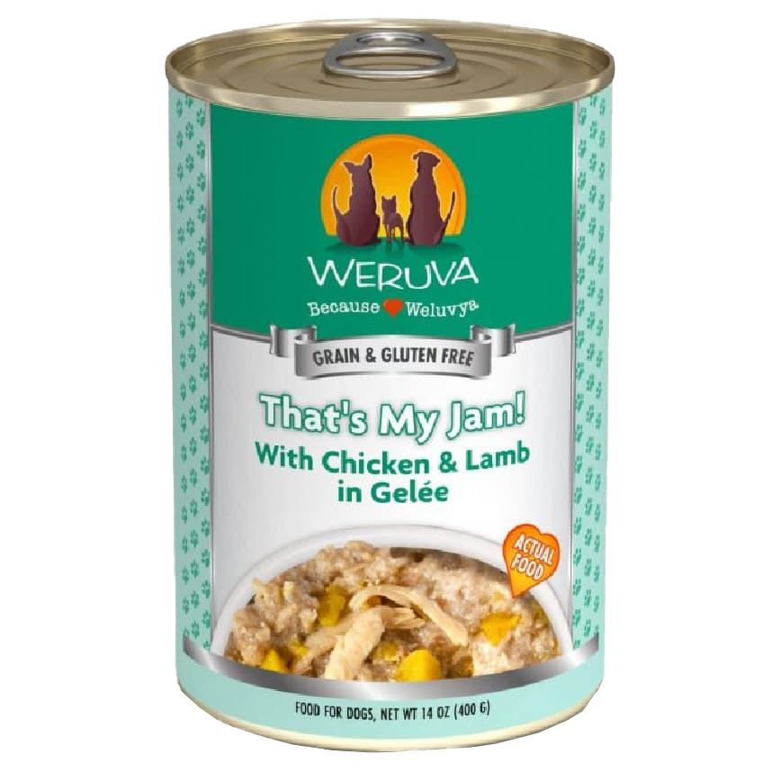 WeRuVa 狗罐頭 經典系列 無骨去皮雞胸肉+羊肉 That's My Jam 400g (薄荷綠) (002640)
