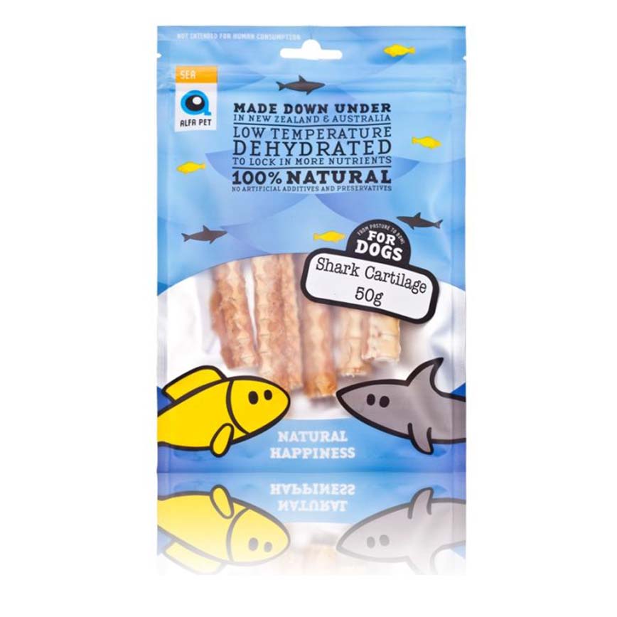 Alfa Pet 新西蘭風乾脫水無穀物 狗小食 鯊魚軟骨 Shark Cartilage for Dogs 50g (000027)