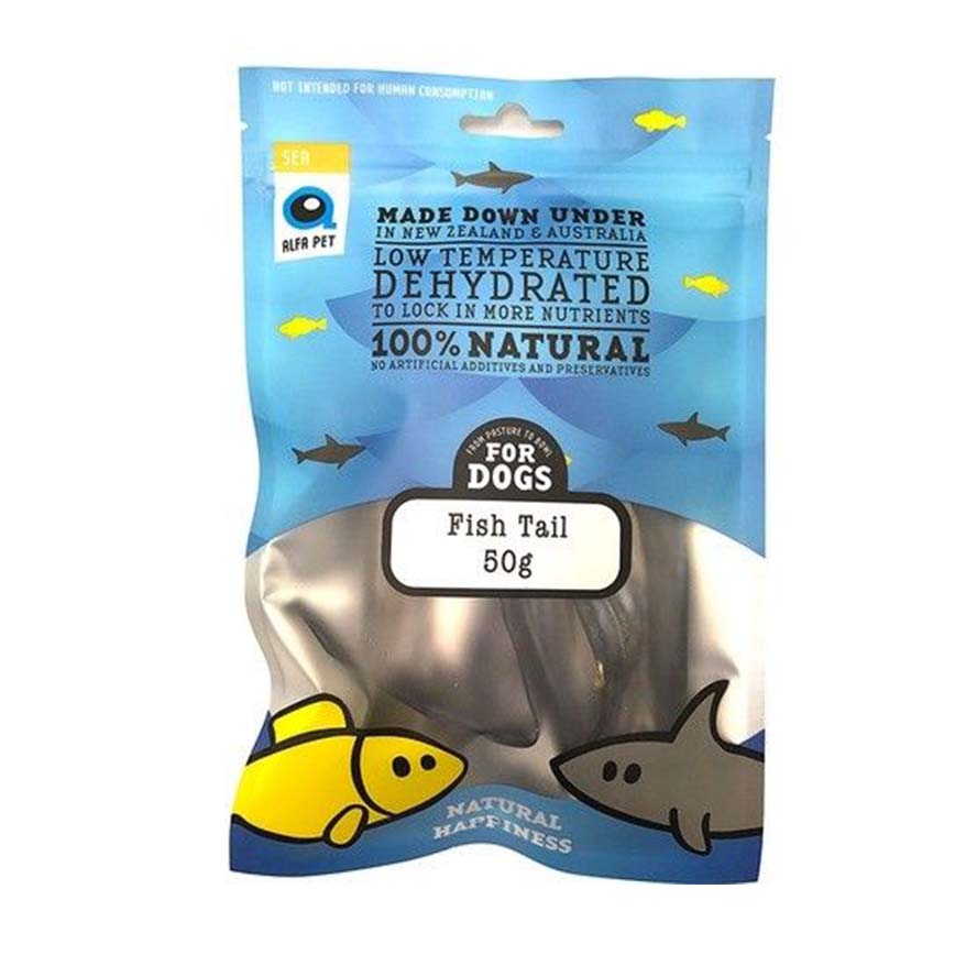 Alfa Pet 新西蘭風乾脫水無穀物 狗小食 魚尾 Fish Tail for Dogs 50g (0001935)