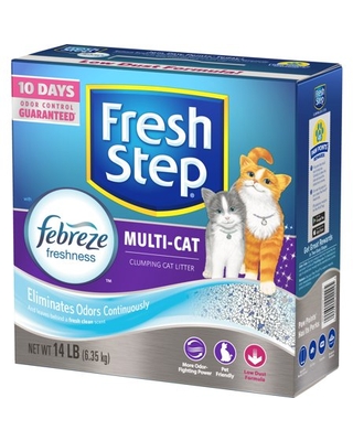 Fresh Step Multi Cat 特強效除臭結塊貓砂 (天然無香味) 14lb (FSMCS14)