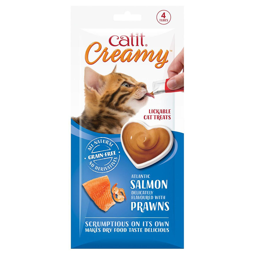 Catit Creamy 營養肉泥 三文魚海蝦味 40g (CT44453) (MCG2) (賞味期限 2025.09.01 )