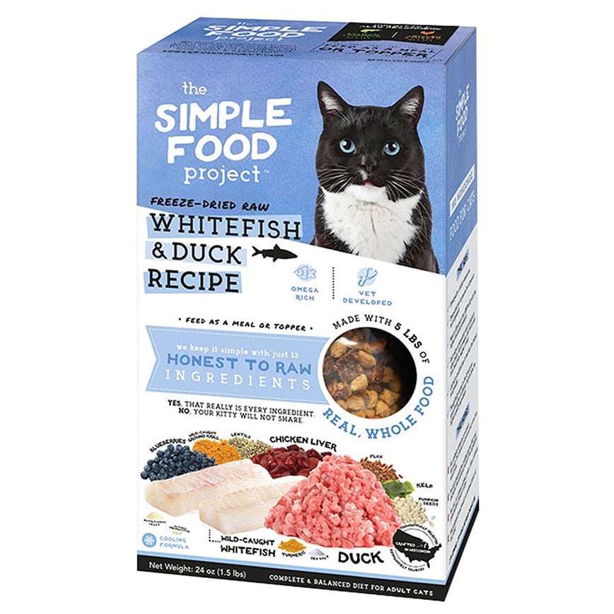 The Simple Food Project 全貓糧 凍乾脫水系列 白魚及鴨 1.5lbs (SFP203)