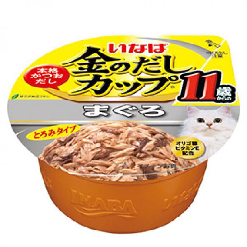 CIAO 貓罐頭 日本金湯鰹味杯 金槍魚味 11歲食用 70g