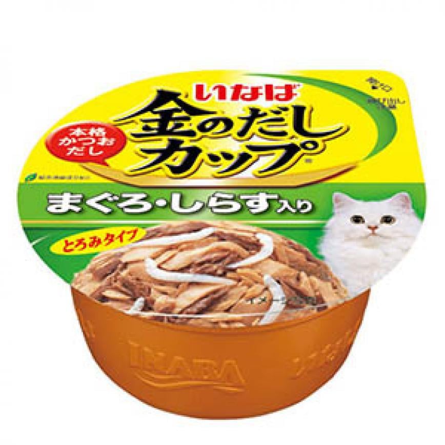 CIAO 貓罐頭 日本金湯鰹味杯 金槍魚．銀魚味 70g