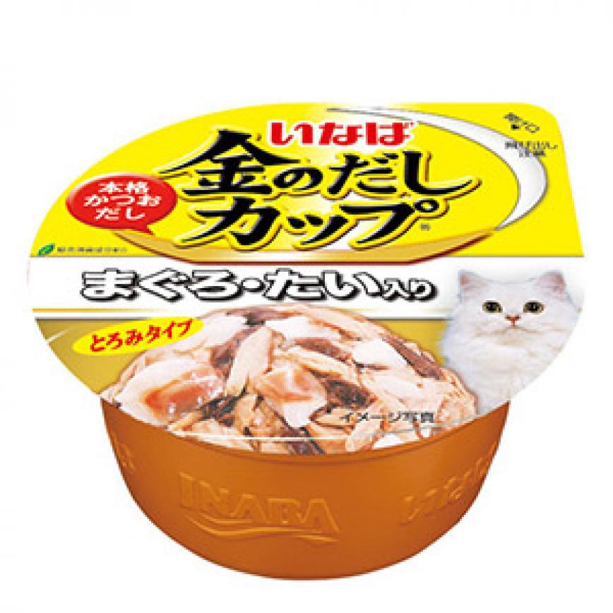 CIAO 貓罐頭 日本金湯鰹味杯 金槍魚．鯛魚味 70g