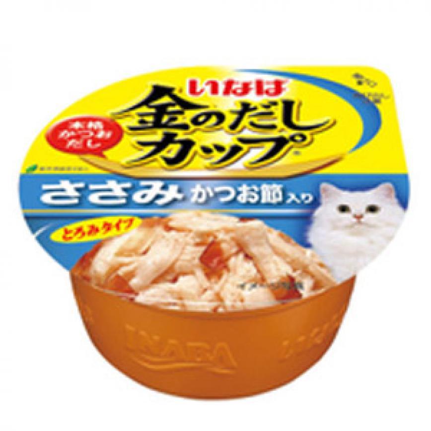 CIAO 貓罐頭 日本金湯鰹味杯 雞肉．柴魚片味 70g
