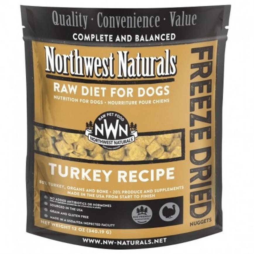 Northwest Naturals 無穀物凍乾脫水狗糧 火雞 12oz 340g (NWFDTUR)