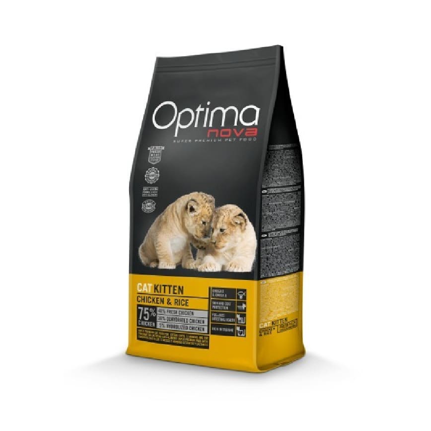 Optima nova 幼獅子母孕育配方 Kitten Chicken & Rice 8kg (4包2kg夾袋) (OCK-L)