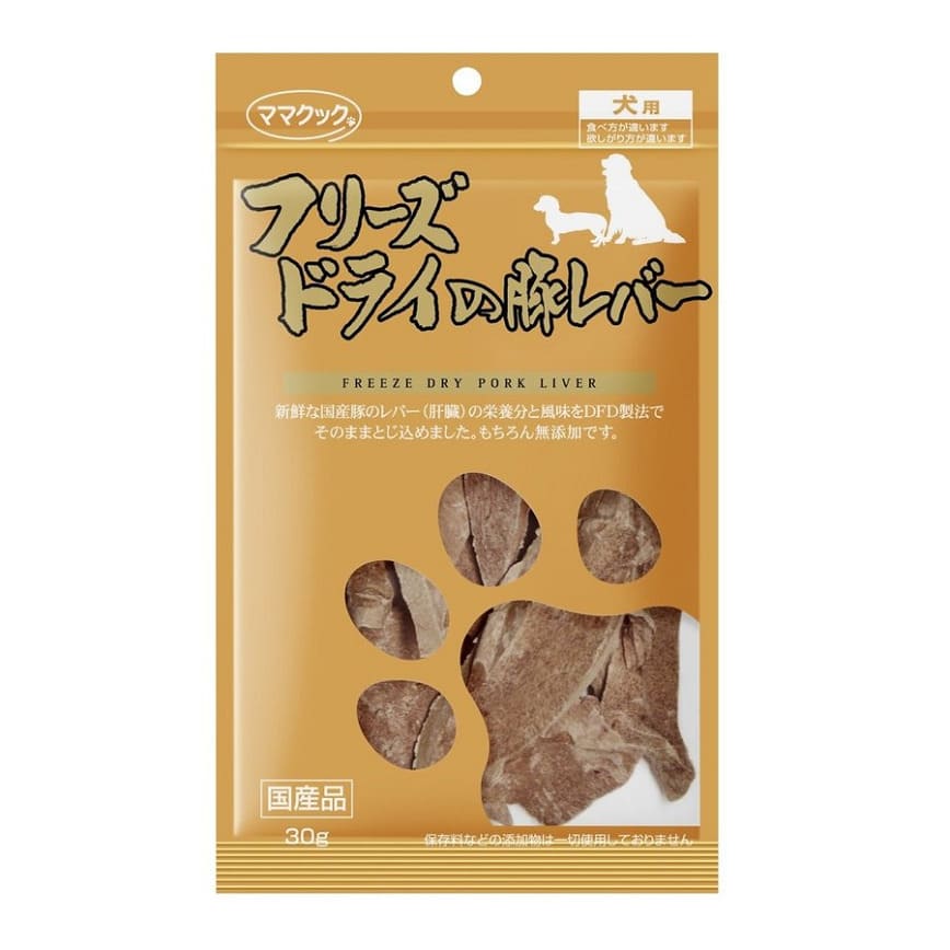 日本但馬高原 狗小食 凍乾豬肝片 30g (啡)