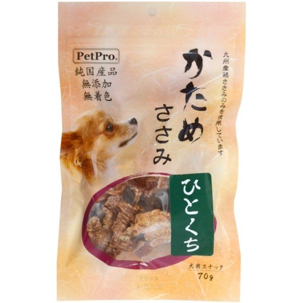 日本PetPro 狗狗小食 純日本國產 九州雞肉粒乾(硬) 70g (停售)