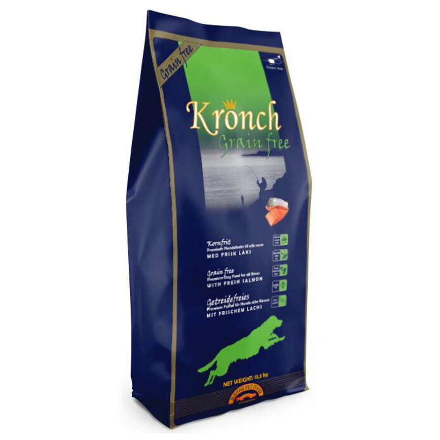 Kronch 頂級金裝挪威三文魚無穀物全犬糧 5kg (SU18)