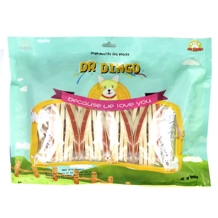 dr dingo 訓犬零食 雞肉鱈魚夾心三明治 800g (一袋八包)