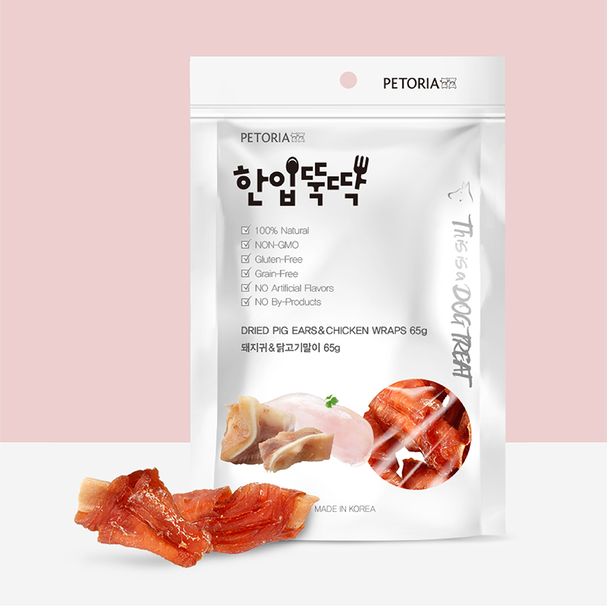 Petoria 雞肉繞豬耳 65g (PTA-0752)