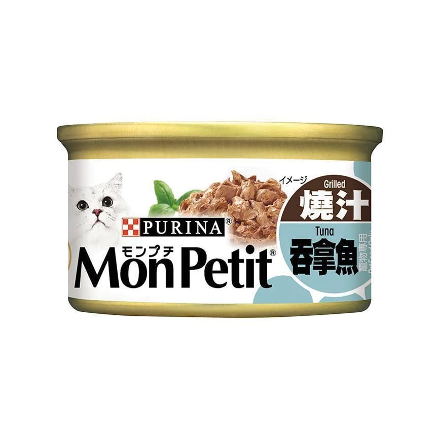 MonPetit 貓罐頭 至尊系列 精選燒汁吞拿魚 85g (燒汁系列) (淺藍) (12551413)