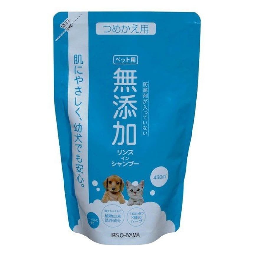 日本IRIS 無添加洗護合一寵物沐浴露 TMS-430 430ml 補充裝