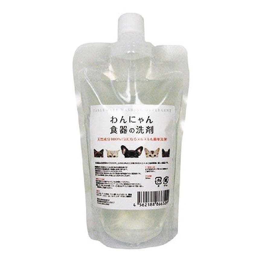 日本FLF Wan Nyan 寵物專用食器玩具洗滌劑 補充裝 300ml
