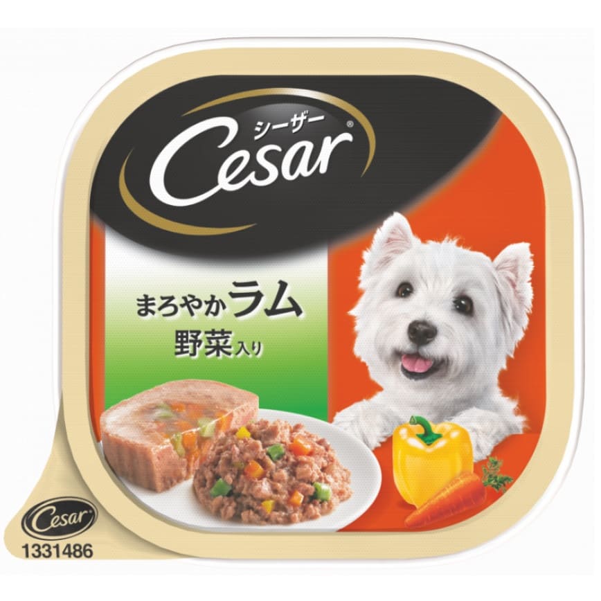 Cesar西莎 鋁罐狗罐頭 日系野菜羊仔肉 100g (10120674) (瑕疵品) (停售)