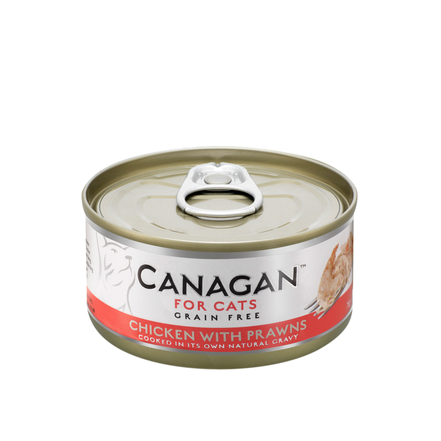CANAGAN原之選 貓罐頭 無穀物貓罐頭 雞肉伴大蝦 75g (WN75)