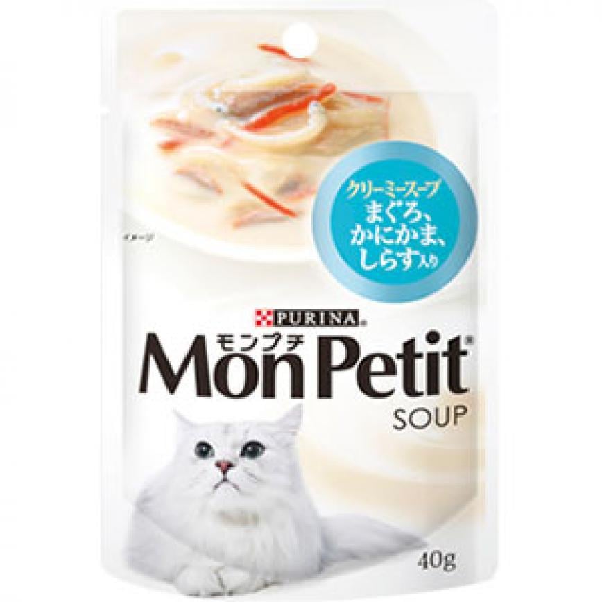 MonPetit 白汁濃湯系列 吞拿魚及白飯魚 40g (淺藍)