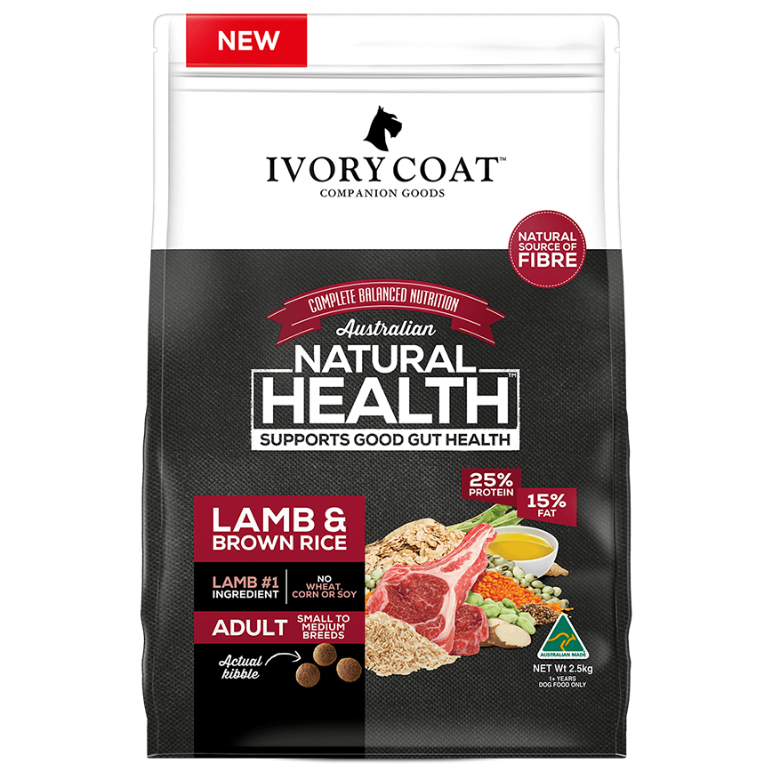 Ivory Coat 狗糧 羊肉糙米成犬配方 Lamb & Brown rice 2.5kg (IWAL2.5K)
