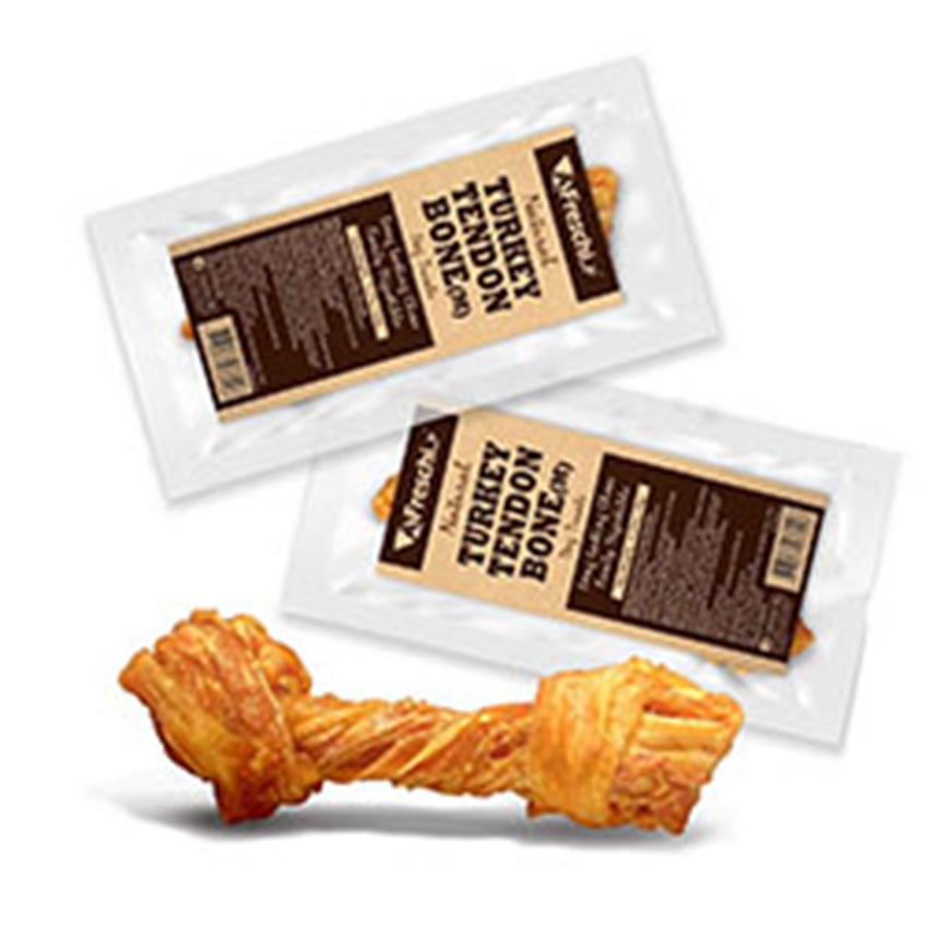 A Freschi Srl 狗零食 Natural Turkey 天然火雞筋打結骨 M (犬用) (KTB03H)