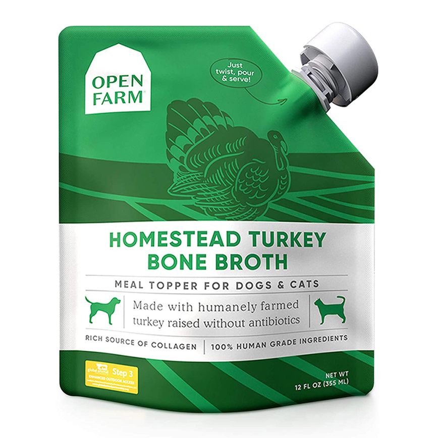 Open Farm 火雞鮮熬骨湯 12fl oz (貓犬用) (OF-BB-T) (綠)