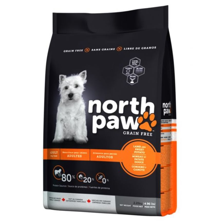 North Paw 狗糧 無穀物成犬配方 羊肉+火雞 2.25kg (NPLAM02)