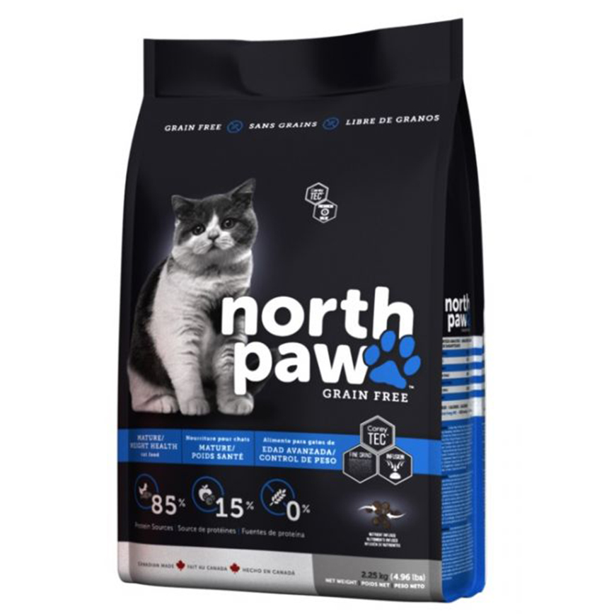North Paw 貓糧 無穀物老貓或室內貓配方 雞肉+海魚 2.25kg (NPWTM2)