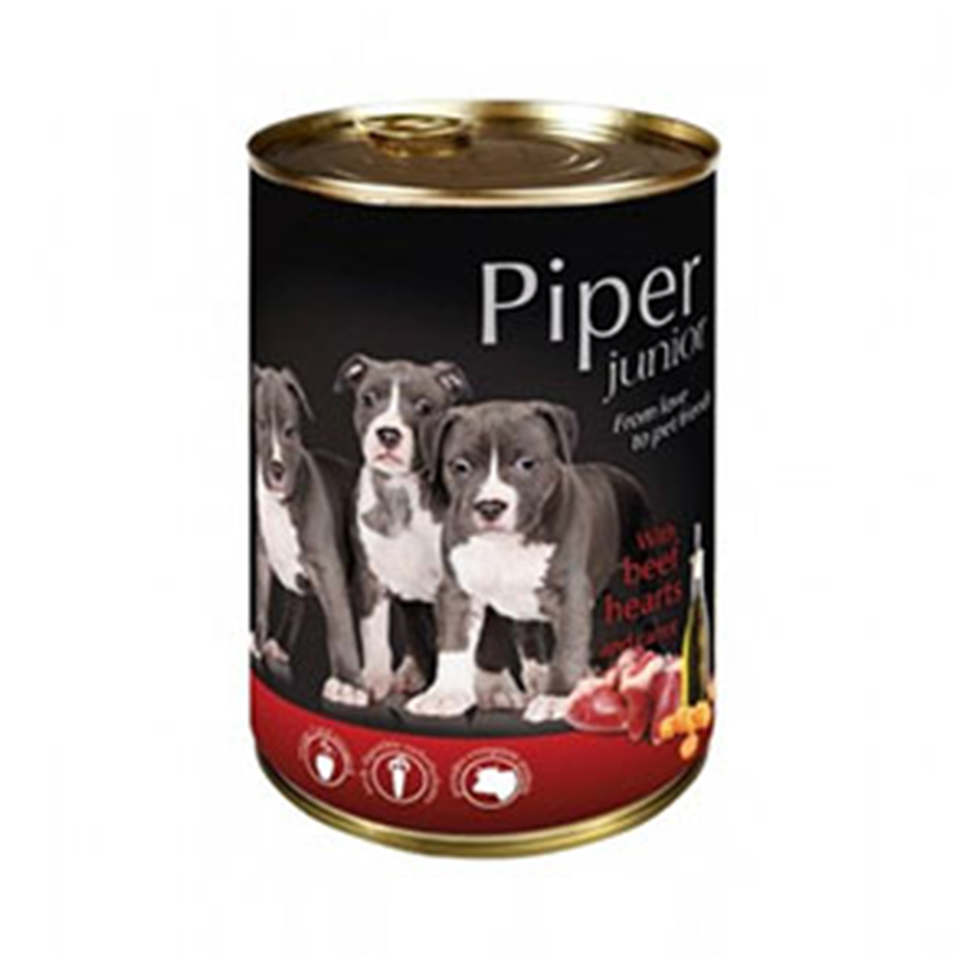 Piper 黑鑽狗罐頭系列 幼犬配方 牛心+甘筍 400g (PBHJ400)