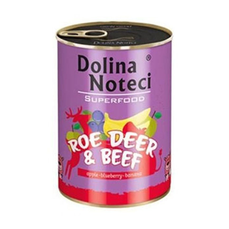Dolina Noteci 狗罐頭 獐鹿+牛 400g (DDB400)