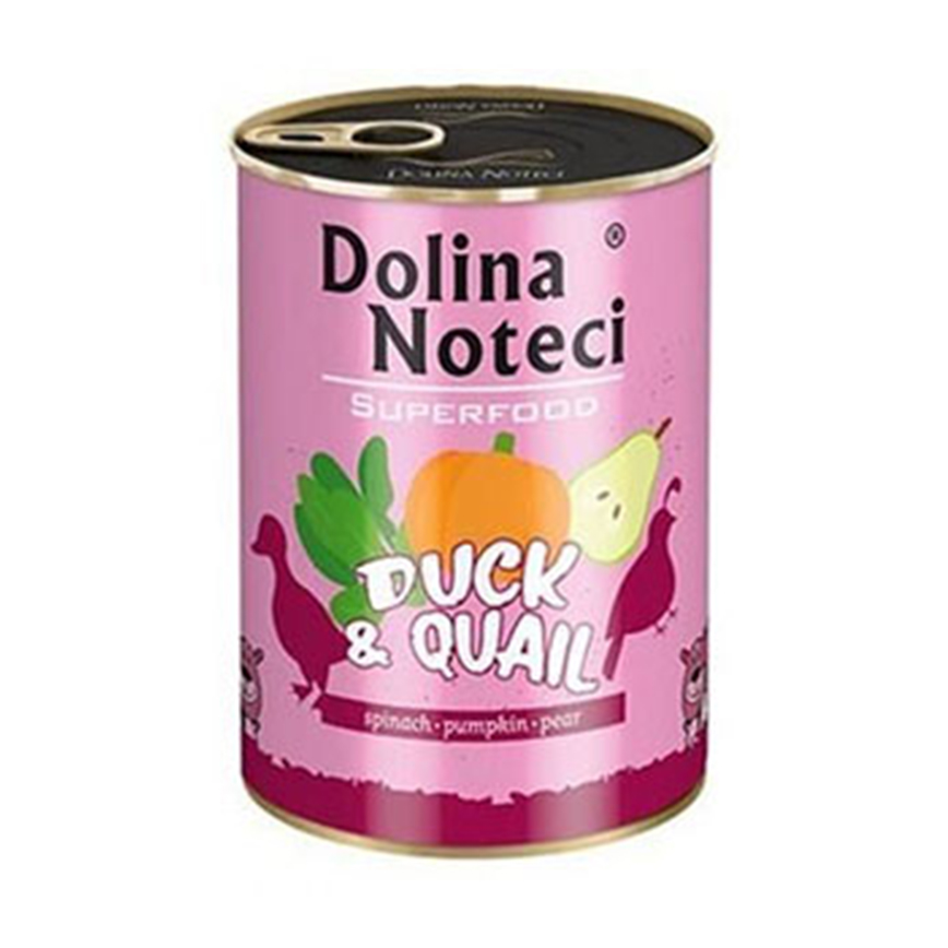 Dolina Noteci 狗罐頭 鴨+鵪鶉 400g (DDQ400)
