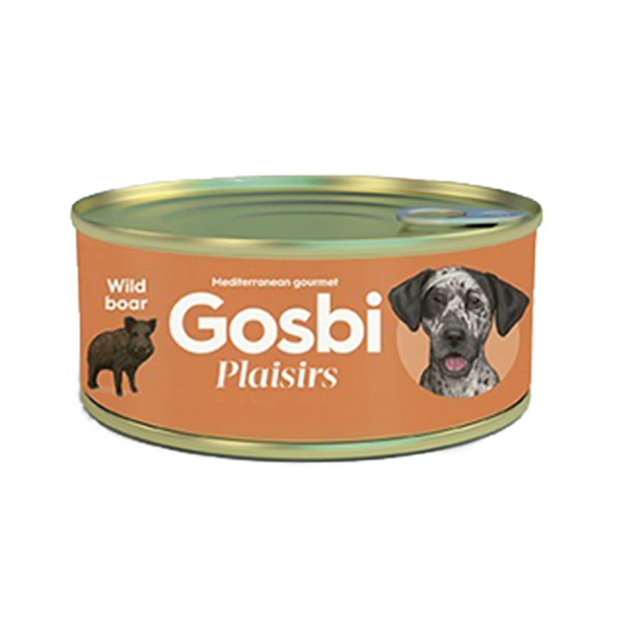 Gosbi Plaisirs 無穀物狗罐頭 野豬 185g (GPWB185)