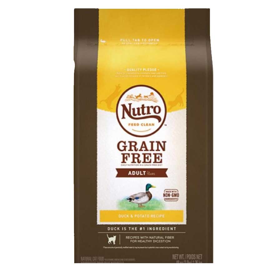 Nutro 成貓低敏無穀物 鴨肉馬鈴著配方 Duck & Potato 3lb (10182885) (賞味期限2021年5月至6月)