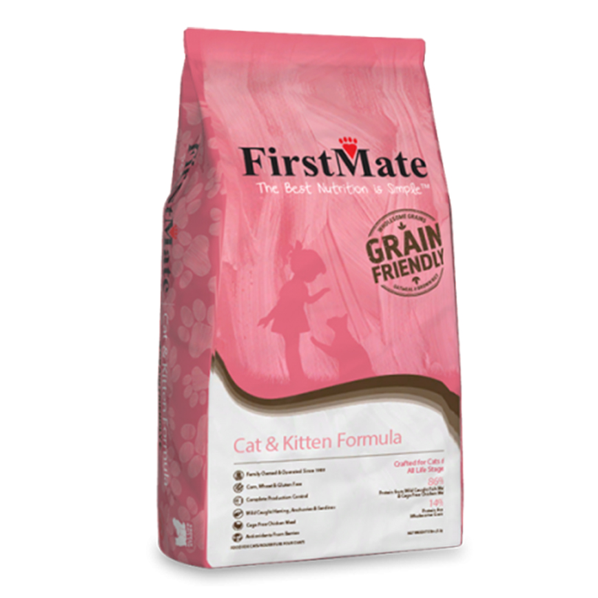 FirstMate 貓糧 優穀系列 成貓及幼貓糧 2.3kg (5lb)
