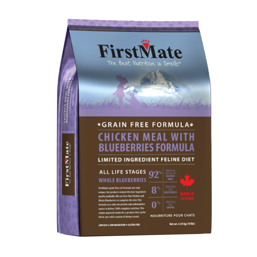 FirstMate 貓糧 無穀物全貓糧 雞肉+藍莓 1.8kg (4lb)
