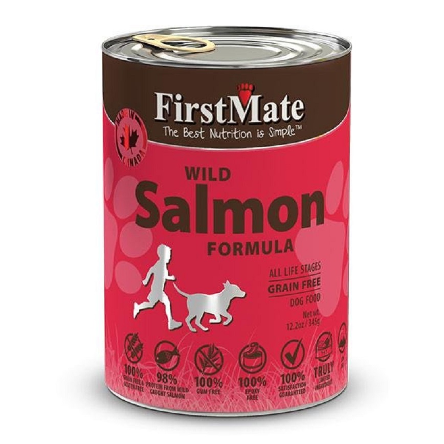 FirstMate 狗罐頭 無穀物野生三文魚 345g