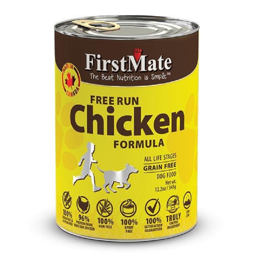 FirstMate 狗罐頭 無穀物走地雞 345g