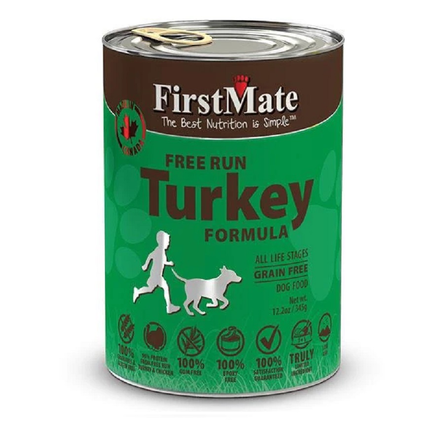 FirstMate 狗罐頭 無穀物走地火雞 345g