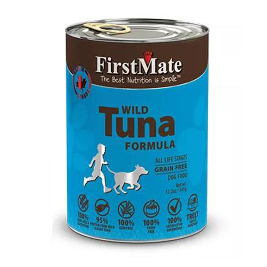 FirstMate 狗罐頭 無穀物野生吞拿魚 345g (TBS)