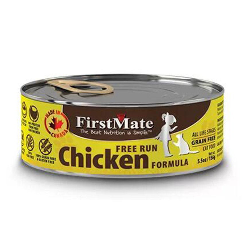 FirstMate 貓罐頭 無穀物走地雞肉156g