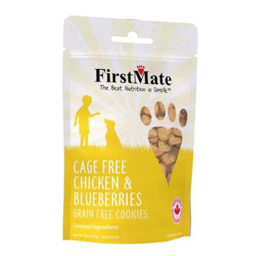 FirstMate 無穀物狗小食 雞肉藍莓曲奇 226g (TBS)