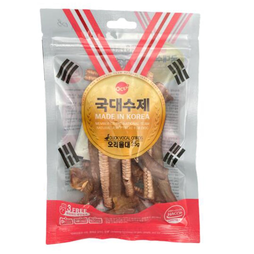 韓國風乾健康天然 狗零食 鴨喉嚨肉 25g (N-028)