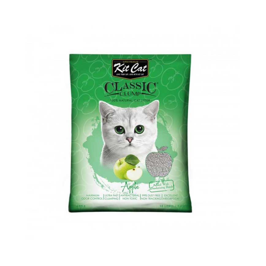 Kit Cat 天然凝結貓砂 蘋果味 10L (KC-005)